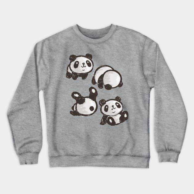 Rolling panda Crewneck Sweatshirt by sanogawa